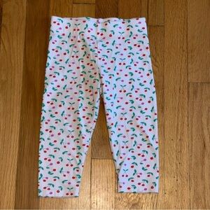 MINI BODEN Cherry Capri Leggings Girls size 5/6